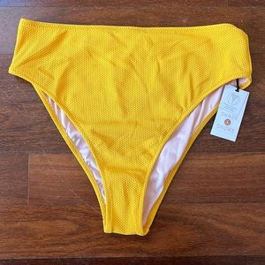 Gold High Rise Bikini bottoms M